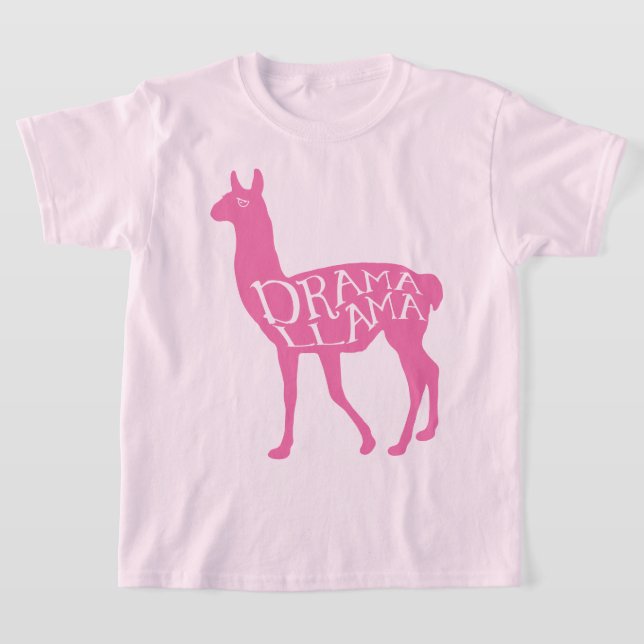 Rosa Drama Lama T-Shirt (Laydown)