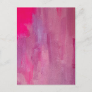 Rosa Dream Abstrakt Art Kanvastryck Vykort