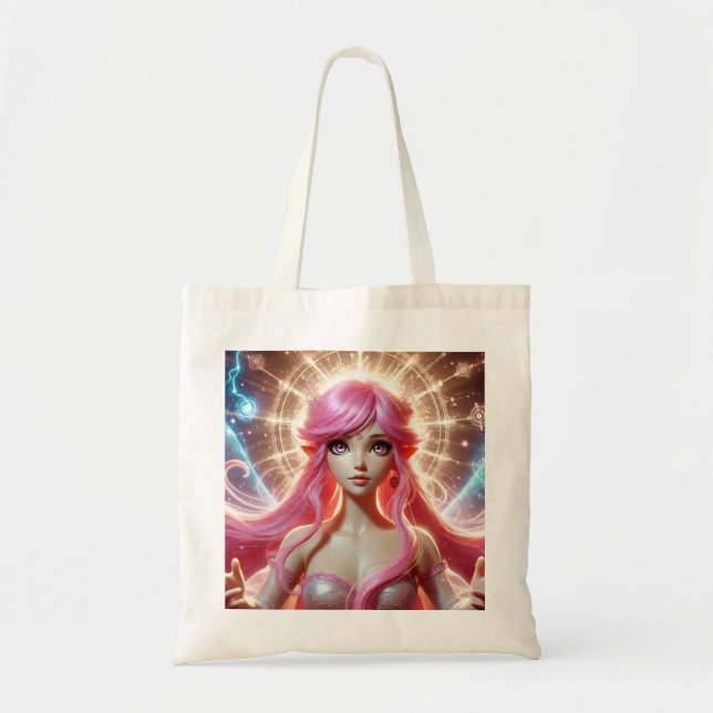 Rosa Dream Enlightenment Varje dag Tote Bag Tygkasse (Framsidan)