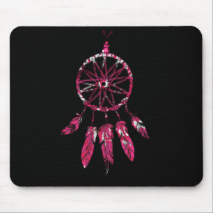 Rosa Dreamcatcher Feathers Native Indian Musmatta