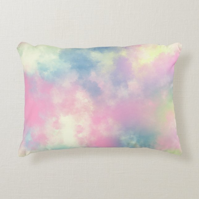 Rosa Dreams Girly Cotton Candy Pillows Prydnadskudde (Framsidan)