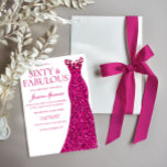Rosa Dress 60 och Fabulous 60:e födelsedag Inbjudningar<br><div class="desc">Rosa Dress 60 och Fabulous 60:e födelsedagsinbjudan Se matchningssamling i vårt Niche and Nest Store</div>