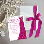 Rosa Dress trettio & Fabulous 30års födelsedag Inbjudningar<br><div class="desc">Rosa Dress 30 & Fabulous 30års födelsedag-inbjudan Se matchningssamling i vår Niche and Nest Store</div>