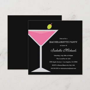 Rosa Drink   Inbjudan till Bachelorette-partiet