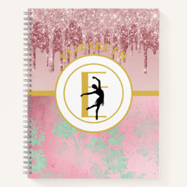 Rosa Dripping Glitter Ballerina Ballet Dancer