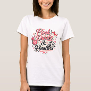 Rosa drycker och straffar t shirt