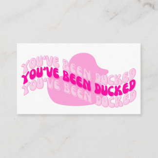 Rosa Ducking Card! Visitkort