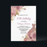 Rosa Dusty Ro Dress 30års födelsedag Party Inbjudningar<br><div class="desc">Rosa Dusty Ro Dress 30års födelsedag Party bjudits in Mer elegant blommigt design i vår butik! Se matchande samling i vår butik</div>