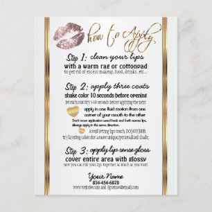 Rosa Dusty Ro Lip Instructions Flygblad