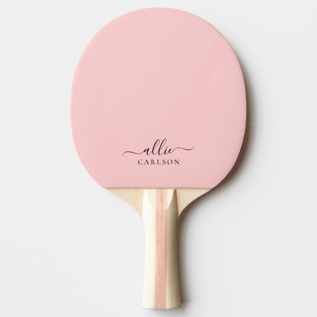  Rosa Dusty Rosa Modern minimalist Namn Pingisracket (Framsidan)