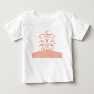 Rosa Dutch Flowers, lägg till namn Tee Shirt