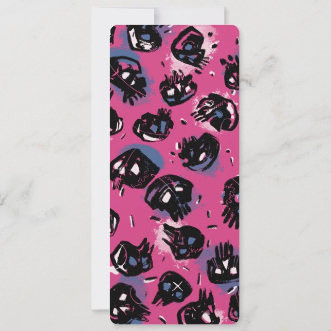 Rosa-e-modul - skalbara inbjudningar och mallar (Baksida)