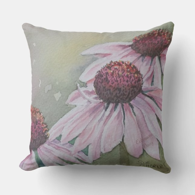 ROSA ECHINACEA DAISY FLOWERS PATIO KUDDE (Framsida)
