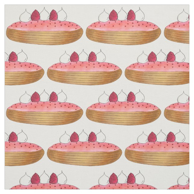 Rosa Eclair Fransk Choux Pastry Baking Patisserie Tyg (Provkarta)
