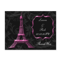 rosa Eiffel torn Fransk Tack