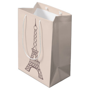 Rosa Eiffel Torn Gift Bag