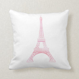 Rosa Eiffel torn Kudde