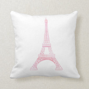 Rosa Eiffel torn Kudde