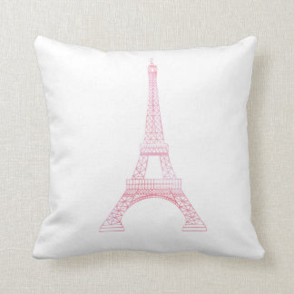 Rosa Eiffel torn Kudde