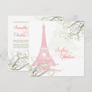ROSA EIFFEL TORN+SWIRLS/LUXE SHIMMER PAPPRARE INBJUDNINGAR
