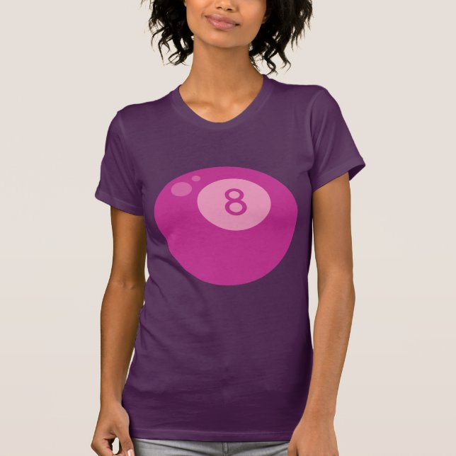 Rosa Eightball Tee (Framsida)