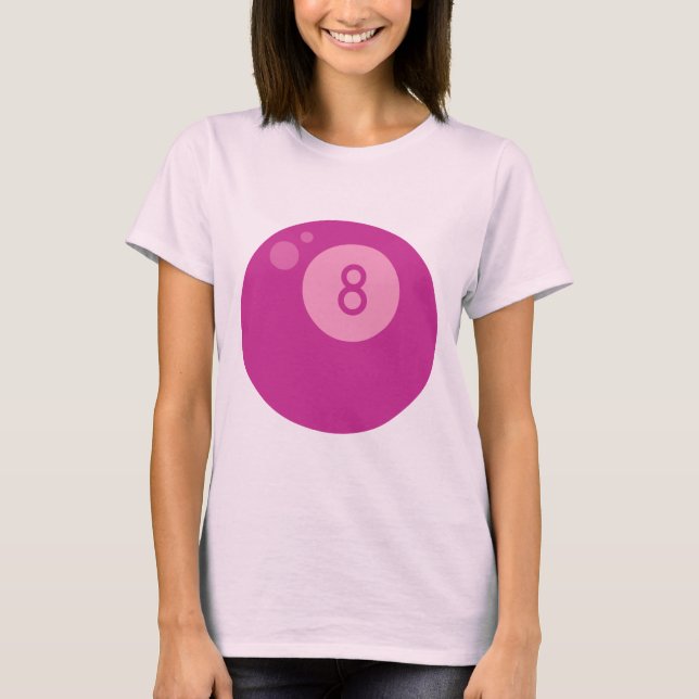 Rosa Eightball Tee (Framsida)