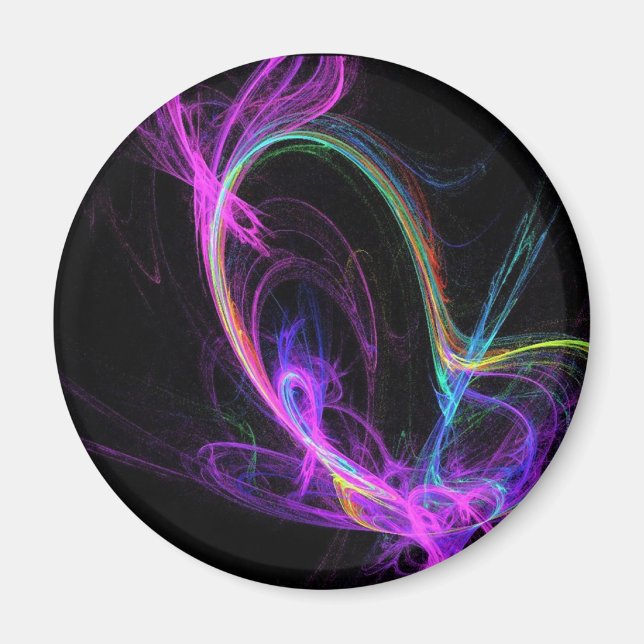 Rosa Electric Fractal Magnet (Framsidan)