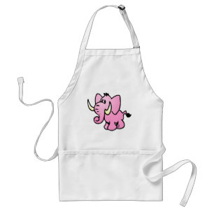 Rosa elefant förkläde