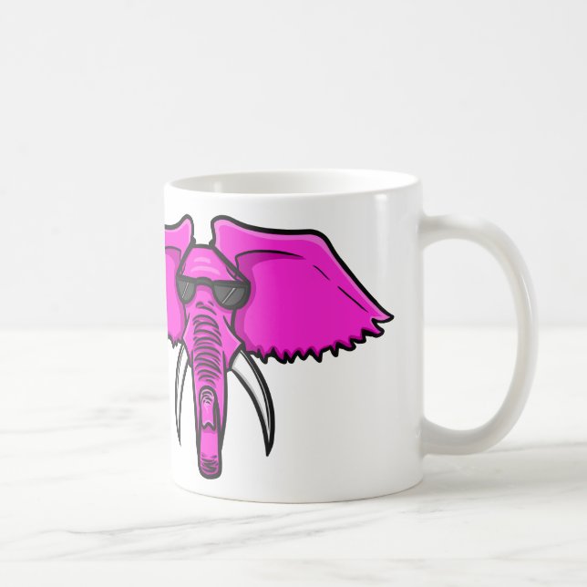 Rosa elefant kaffemugg (Höger)