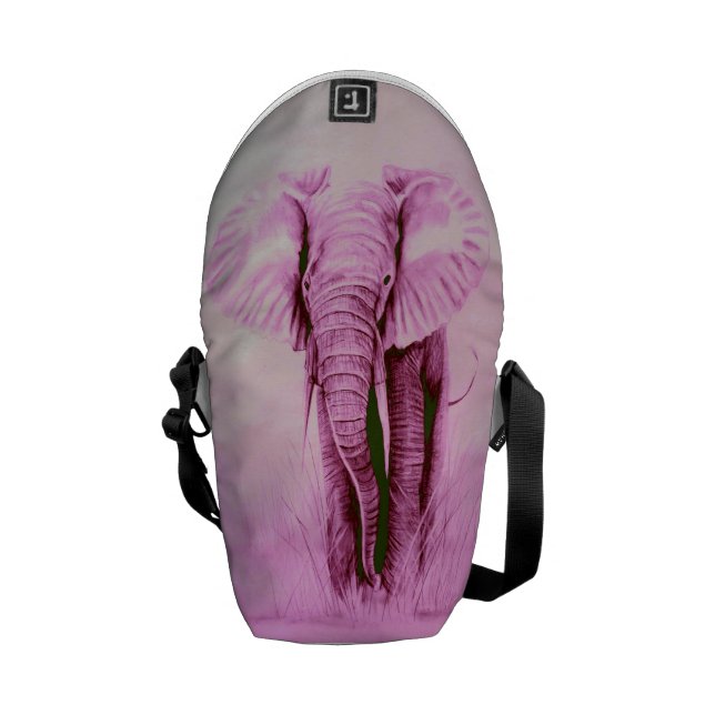 ROSA elefant Messenger Bag (Öppen Baksida)