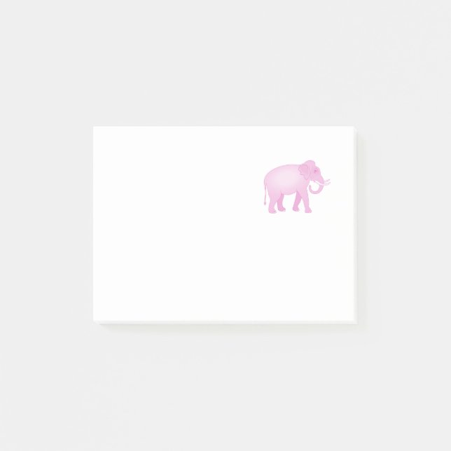 Rosa elefant post-it block (Framsida)
