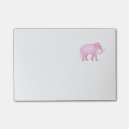Rosa elefant post-it block