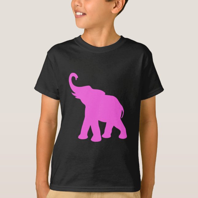 Rosa elefant t shirt (Framsida)