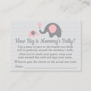 Rosa elefantbaby shower hur stor är mommy'sens bu