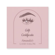 Rosa Elegant Arc Beauty Salon Gift Certificate