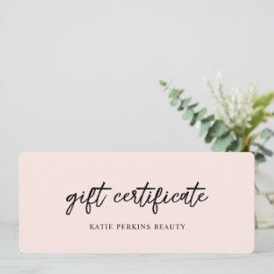  Rosa Elegant Business Gift-certifikat