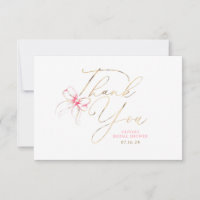 Rosa elegant chic fantasifull tackkort