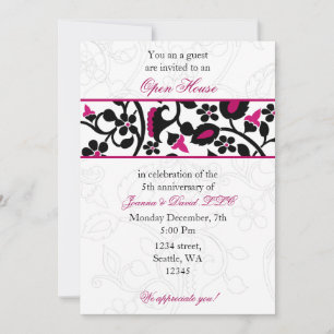 rosa Elegant Corporate Party-inbjudan Inbjudningar