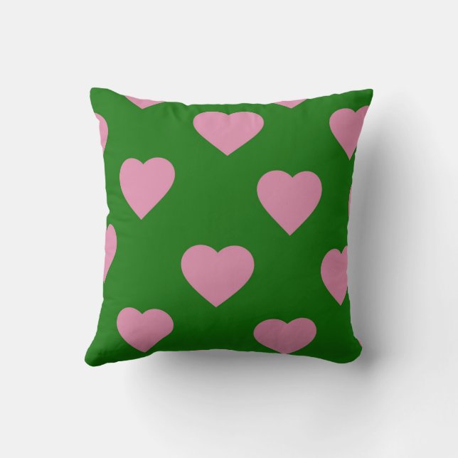 Rosa Elegant Cute Mysigt Modern Romantisk Chic Hea Kudde (Baksida)