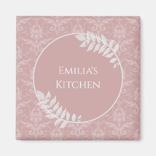 Rosa Elegant Damask Magnet