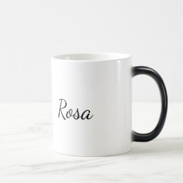 Rosa: Elegant enkelradig konst-mugg Magisk Mugg