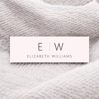 Rosa Elegant Minimalist Monogramnamn