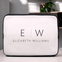  Rosa Elegant Modern minimalistisk Monogram Namn