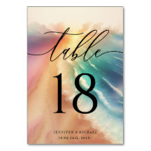 Rosa Elegant Ocean Beach Sommarfärg Bord