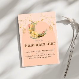 Rosa Elegant Ramadan Iftar-inbjudan Inbjudningar