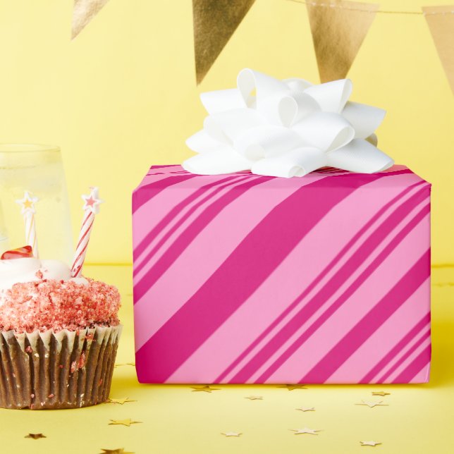 Rosa Elegant Romantic Valentine Day Färg Presentpapper (Födelsedagsfest)