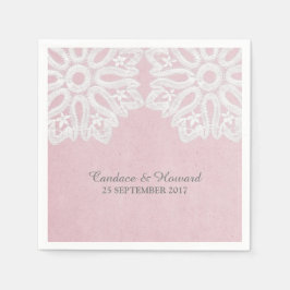 Rosa Elegant Snöre Pappra blöjor Pappersservett