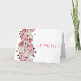 Rosa Elegant Tack Pastell Kort