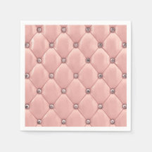 Rosa Elegant Tuftad metallläder