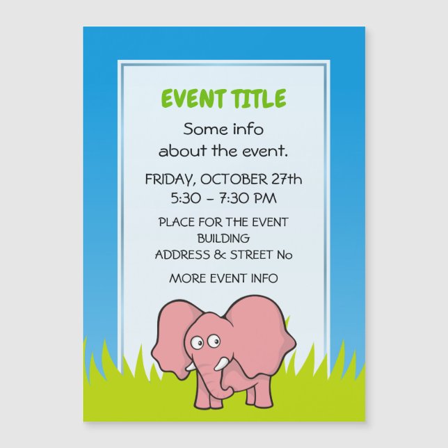 Rosa Elephant (Framsida)